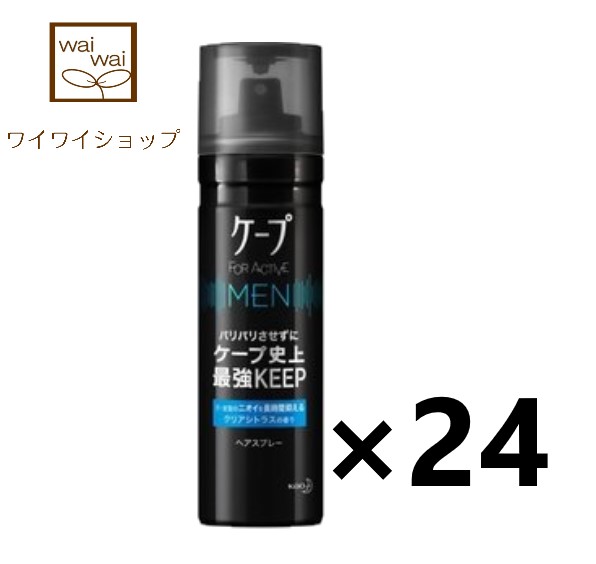 最旬トレンドパンツ ヘアスプレー Active For 送料無料 ケープ Men スタイリング 整髪料 ヘアスプレー 花王 165gx24本 クリアシトラスの香り Pascasarjana Unsrat Ac Id