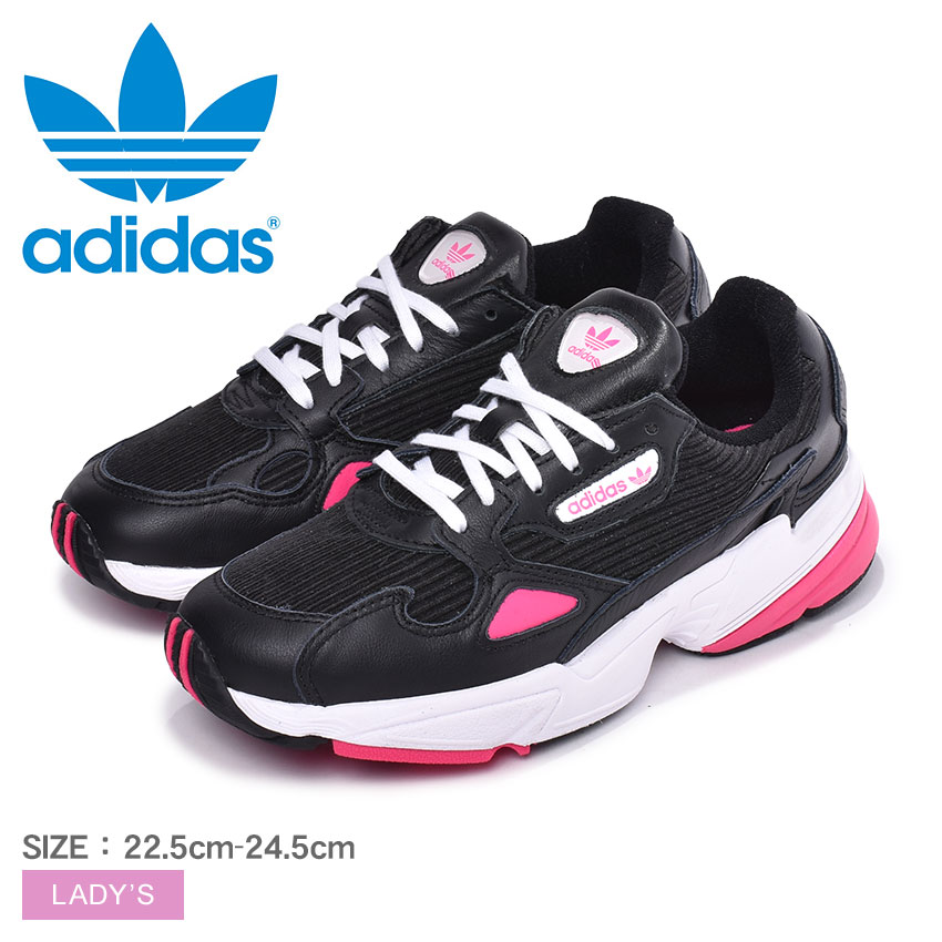 adidas falcon core black shock pink