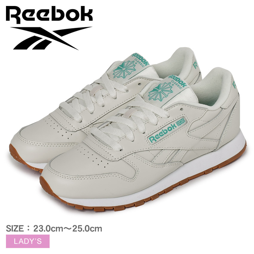 楽天市場 全品対象 50円引きクーポン リーボック クラシックレザー Reebok スニーカー レディース ホワイト 白 グリーン 緑 Cl Lthr Fv1080 靴 シューズ ブランド カジュアル レトロ スポーティ スポーツ トレーニング ランニング ローカット 靴 白 おしゃれ