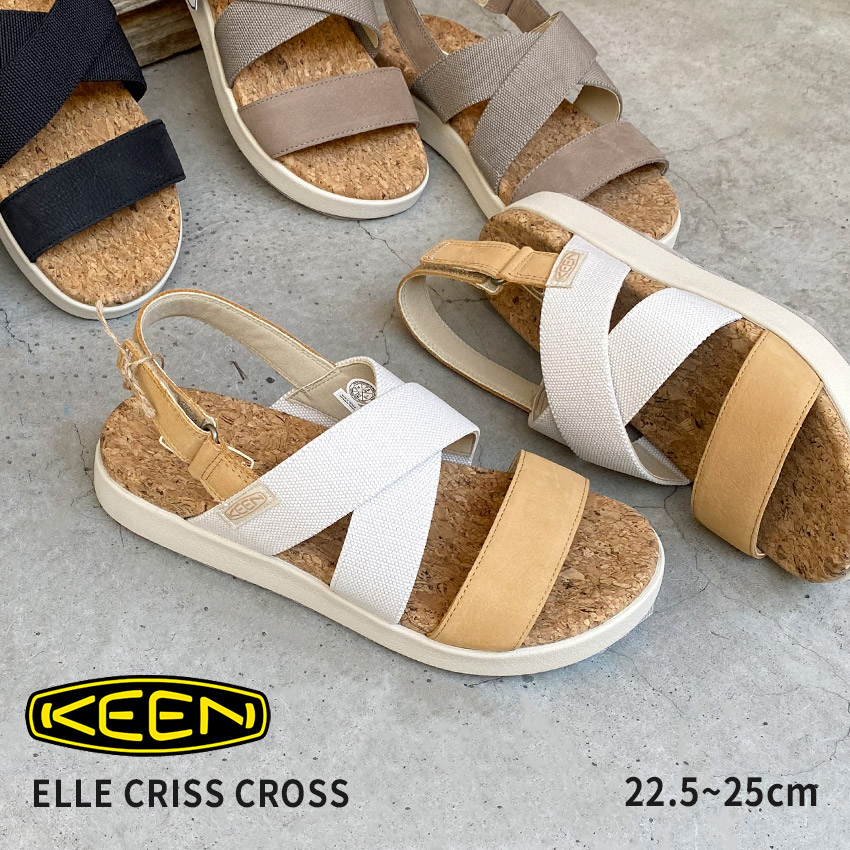 楽天市場】KEEN キーン サンダル レディース 本革 エル クリス クロス