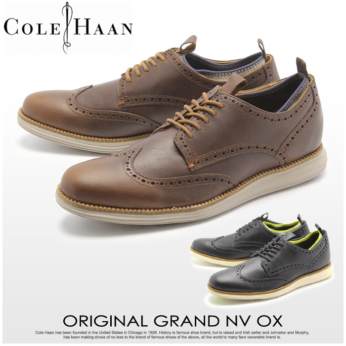 楽天市場 500円引きクーポン 対象 コールハーン オリジナルグランド ノベルティウイングオックス Cole Haan シューズ メンズ ブラック 黒 ブラウン Oliginalgrando Novrlty Wing Ox C C234 靴 シューズ カジュアル ローカット おしゃれ レザー 本革 ウィング