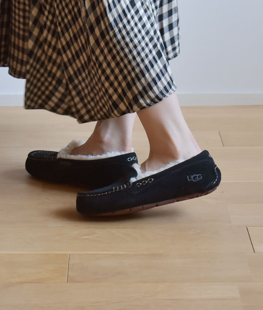 楽天スーパーSALE☆】アグ アンスレー UGG モカシン ムートン スエード 