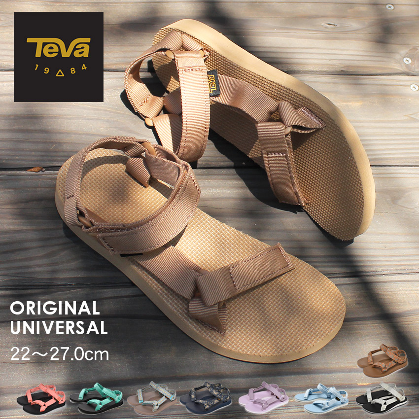 楽天市場 Teva サンダル レディース テバ オリジナル ユニバーサル テヴァ ストラップサンダル スポーツサンダル ビーチサンダル キャンプ アウトドア 海 川 軽量 スポサン ブラック 黒 ホワイト 白 Original Universal Via Torino インポートブランド