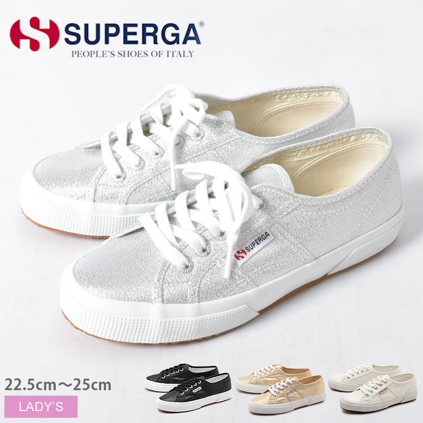 日本初の レディース シルバー 靴 シューズ スニーカー Superga スペルガ スニーカー