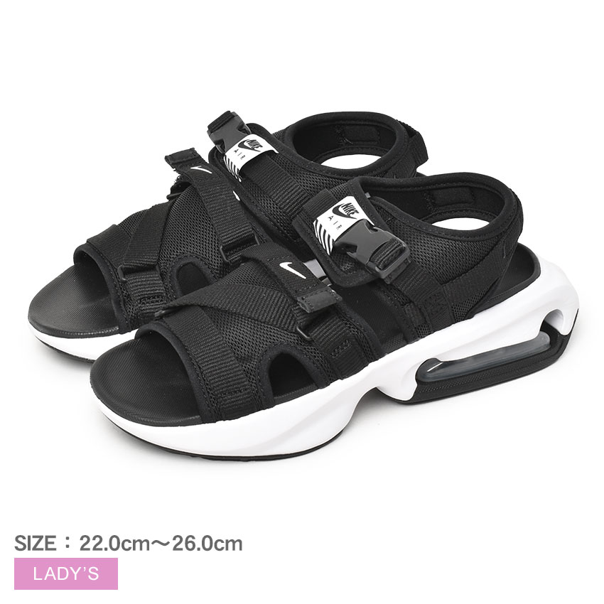 NIKE AIR スポーツサンダル ブラック - メルカリ