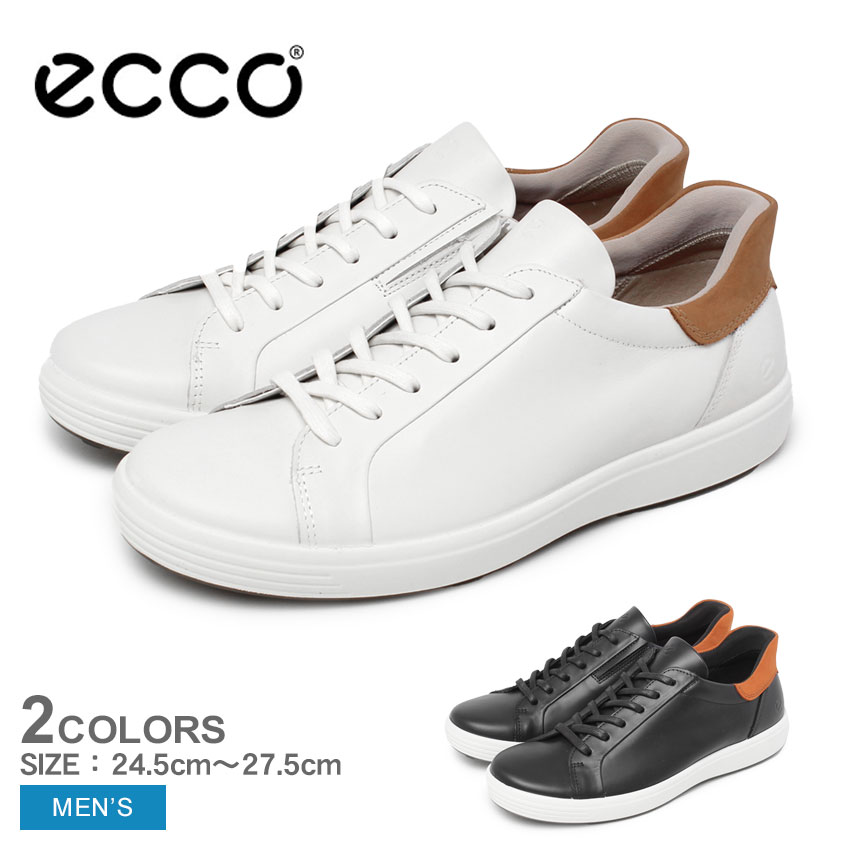 【極美品】ECCO エコー　ATH−1FM 本革レザー　スニーカー27.5cm ECCO ATH 1F メンズ レザースニーカー | ホワイト