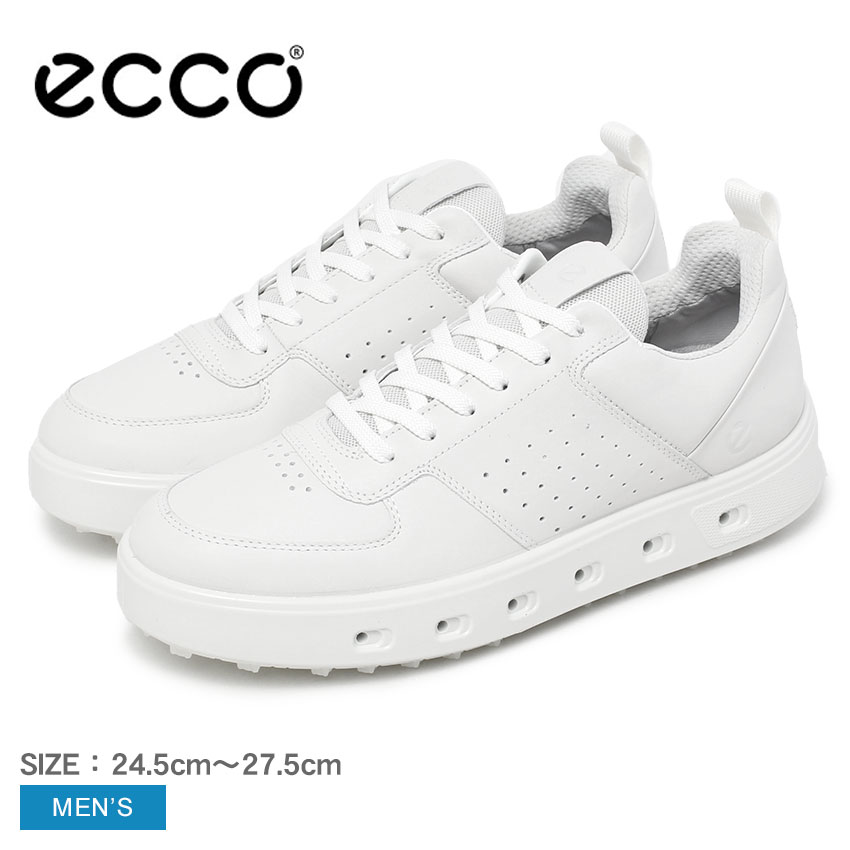『美品』ecco エコー　ゴルフシューズ　スニーカー　レザー ECCO Golf Street 720 Hybrid メンズ レザーGore-Texゴルフ