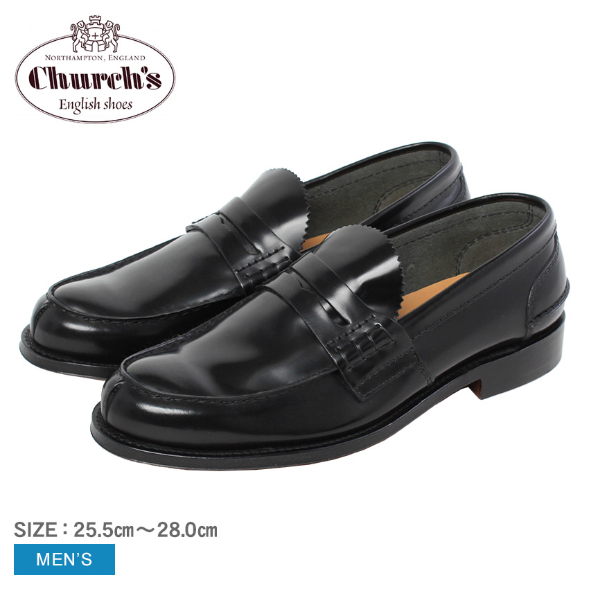 36 Church's チャーチ ローファー 黒　白　スリッポン　レザー　23 36 Church's チャーチ ローファー 黒 白 スリッポン レザー 23