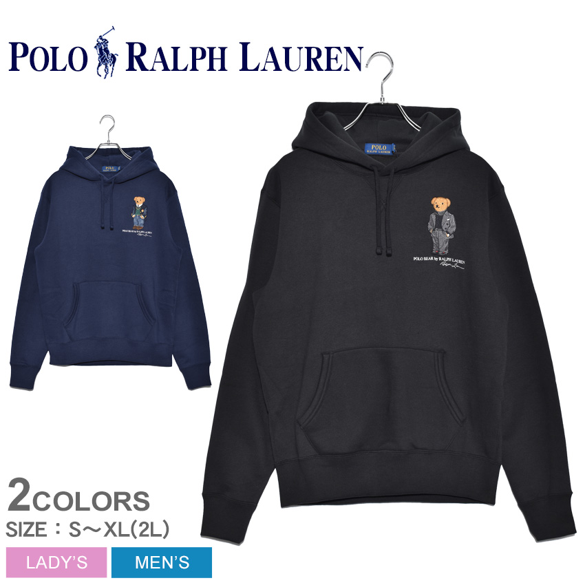 驚きの安さ Polo Ralph Lauren ポロ ラルフローレン パーカー ポロベア プルオーバーパーカー 710766807 メンズ レディース コットン カジュアル トップス ウェア 部屋着 プリント ブランド 長袖 クマ 黒 フード Z Craft Foreign Gov Kn