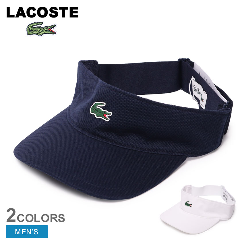 新品　LACOSTE ゴルフバイザー ホワイト　ラコステ ラコステ サンバイザー LACOSTE GOLF CLUB VISOR（ラコステゴルフ
