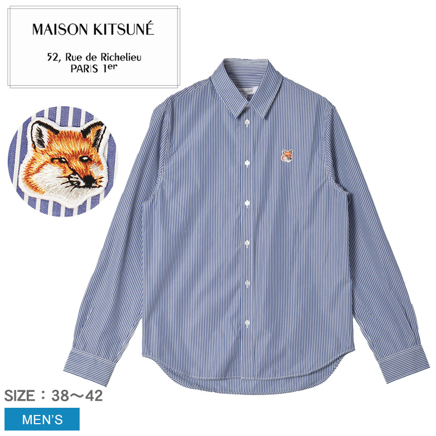 MAISON KITSUNE◆カジュアルシャツ/S/コットン/マルチカラー/ストライプ/KW00402WC2028 mm00411wc2046-s481_1_2.jpg