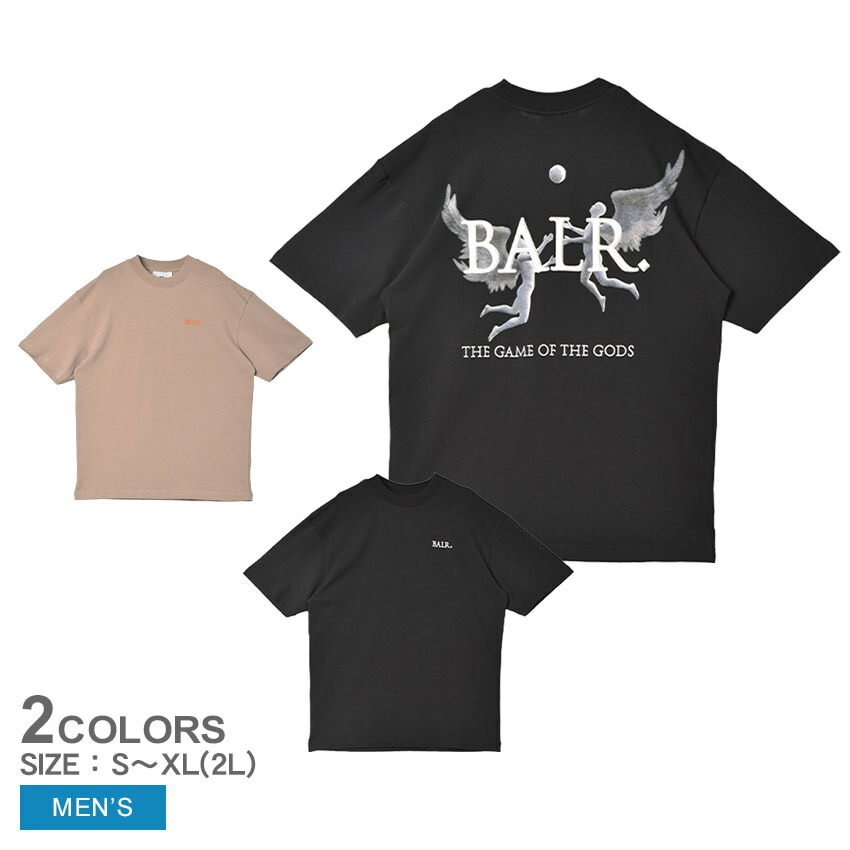 BALR ボーラー Tシャツ グラフィックTシャツ 半袖 クルーネック BALR. ボーラー Tシャツ 半袖 クルーネック 丸首 メンズ ロゴ