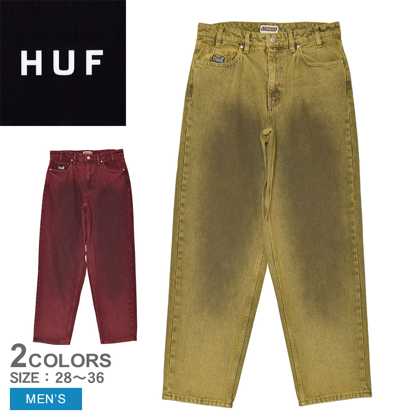 バギーデニム　極太　huf HUF ハフ　バギーパンツ　ブルー　ストリートsk8 20%OFF クリアランスセール】HUF ハフ デニム パンツ バギー