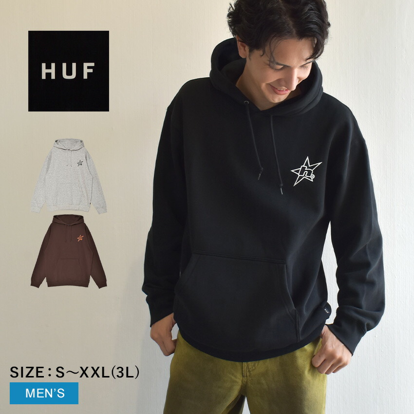 楽天市場】ハフ パーカー メンズ H STAR LOGO HOODIE HUF PF00790 長袖