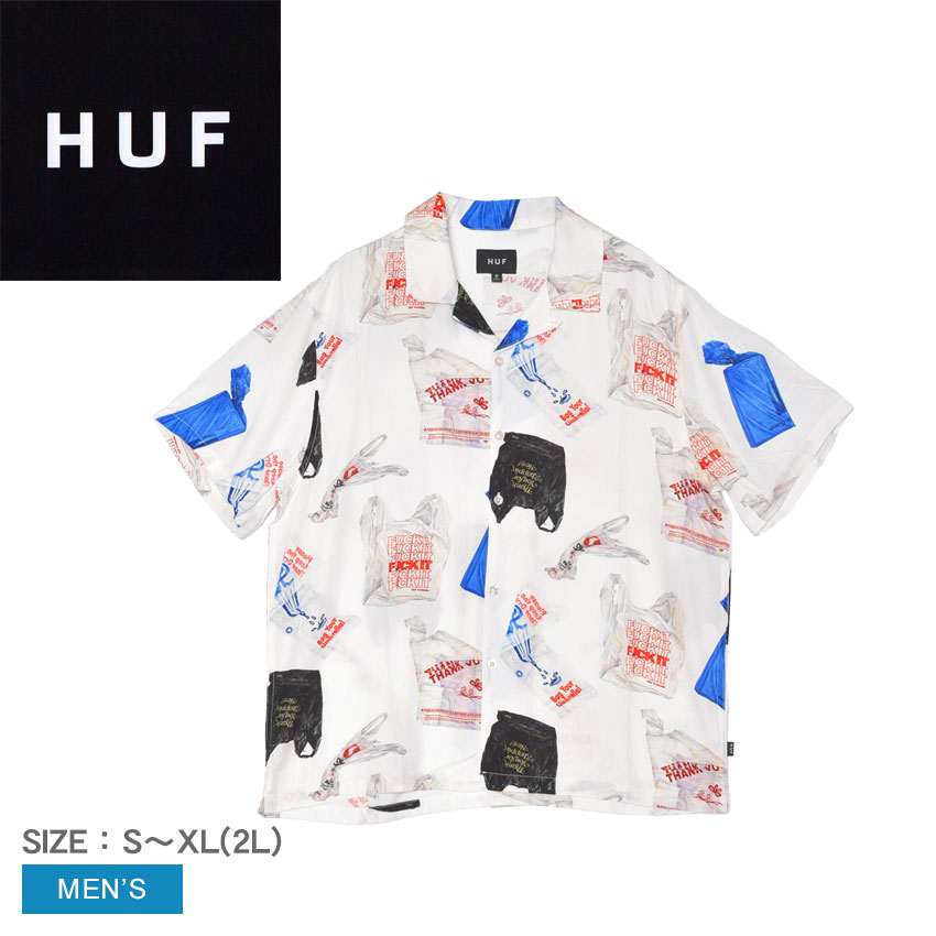 ハフ 半袖シャツ HUF MERIDA S／S RESORT SHIRT メンズ マルチカラー BU00236 ウエア シャツ トップス カジュアルシャツ ブランド サーフ カジュアル スポーティ スケボー スケーター スケートボード 半袖 プリント 総柄 柄 おしゃれ|slz|