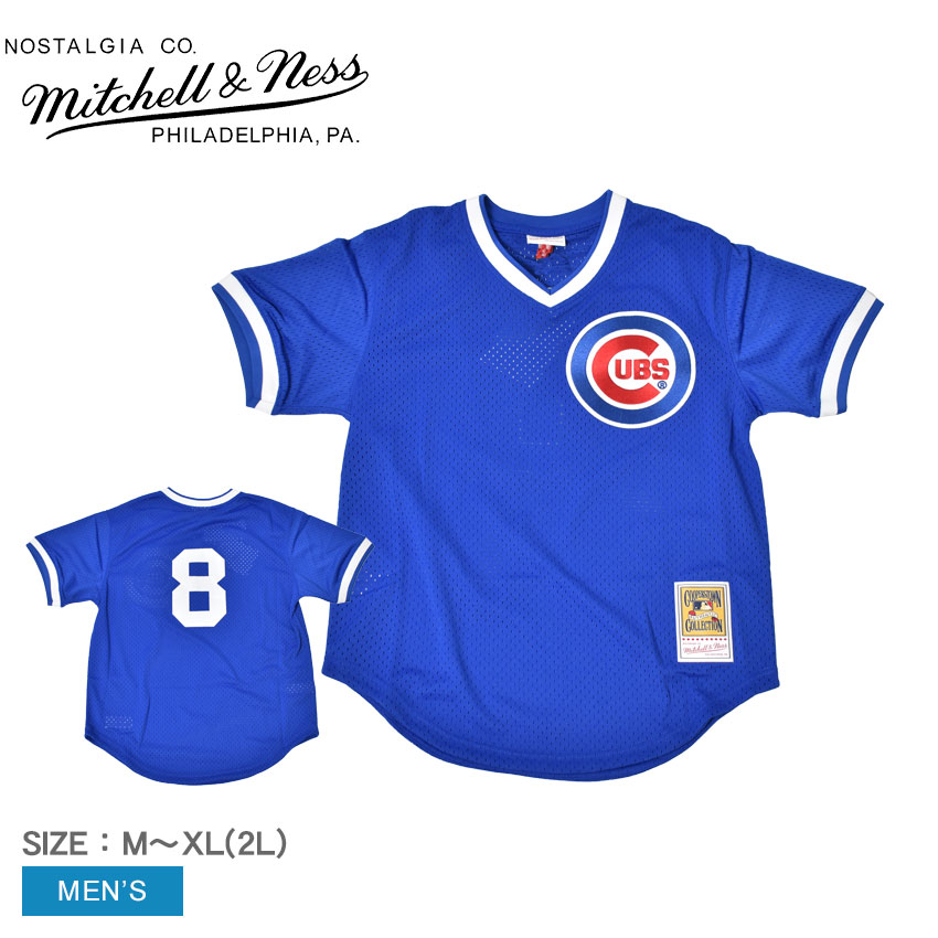 ミッチェルアンドネス ゲームシャツ MITCHELL ＆ NESS オーセンティック アンドレ・ドーソン シカゴ・カブス 1987 プルオーバージャージ メンズ ブルー 青 レッド 赤 Authentic Andre Dawson Chicago Cubs 1987 Pullover Jersey ZSPO