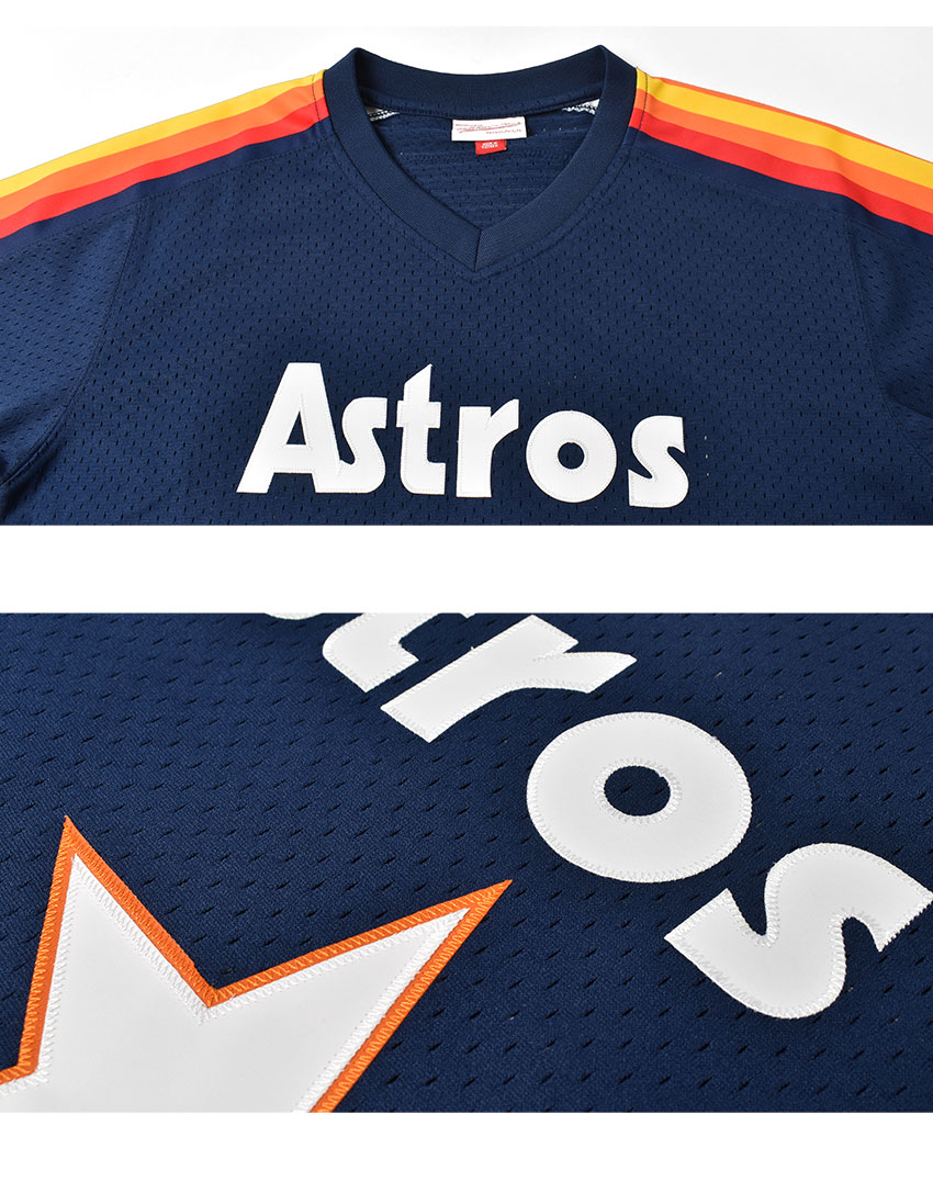 ミッチェルアンドネス ユニフォーム Mitchell Nolan Ness Abpj3060 Hasnrynavy 白 ベースボールジャージ Mlb Astros ウエア Houston ストリート ホワイト 紺 Zspo トップス Jersey Authentic ネイビー 19 Pullover Ryan メンズ