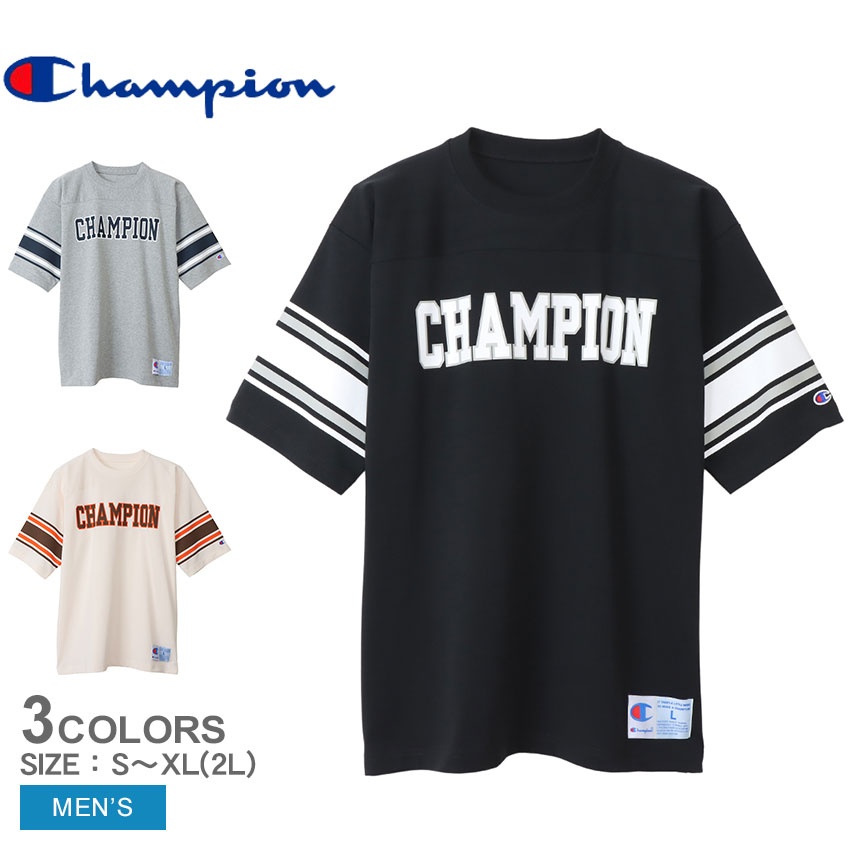championフットボールシャツ L Champion tシャツ 「Champion」フットボールTシャツ メンズ