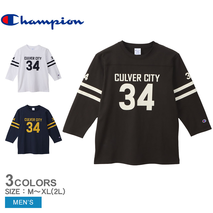 Champion チャンピオン　フットボールシャツ Champion tシャツ 「Champion」フットボールTシャツ メンズ