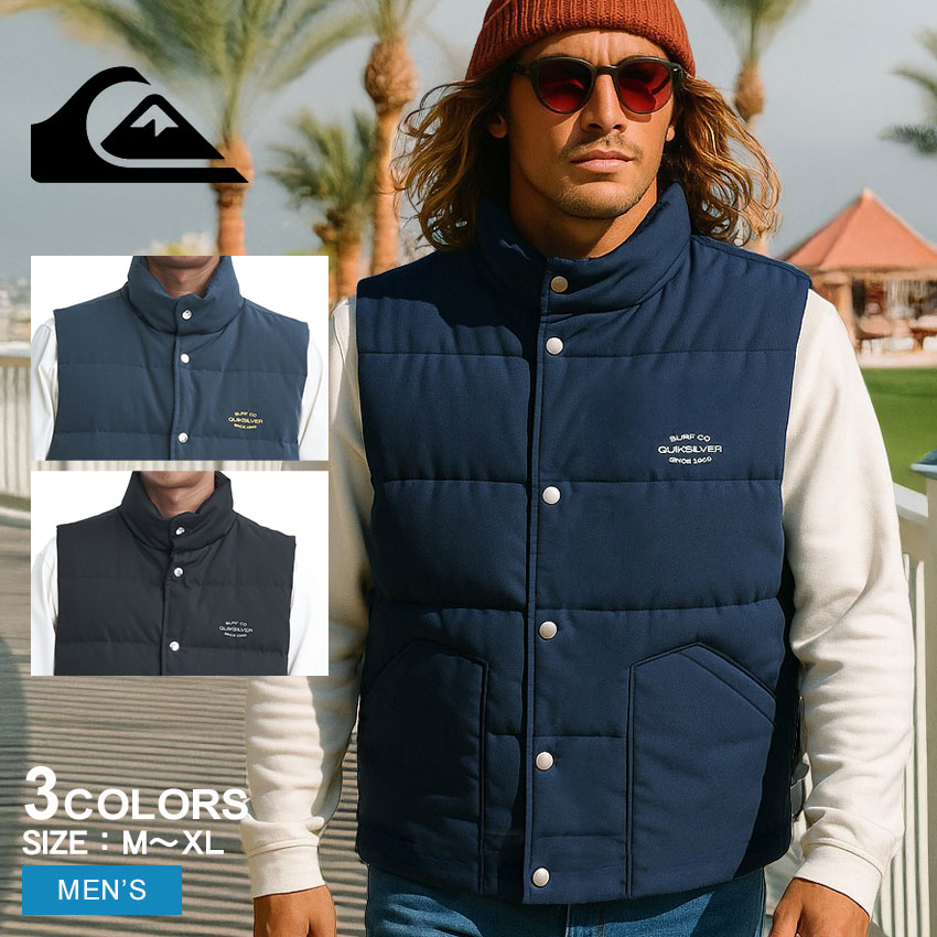 楽天市場】クイックシルバー 中綿ベスト QUIKSILVER サーフ クラシック