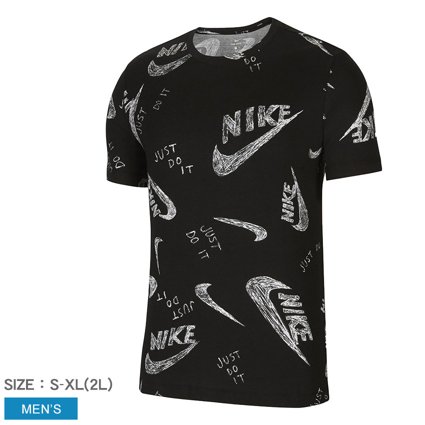 楽天市場 メール便可 ナイキ 半袖tシャツ Nike Aop Tシャツ メンズ ブラック 黒 Cu9084 Tシャツ トップス 半袖 スポーツ ウェア 人気 おしゃれ プリント ロゴ Z Craft