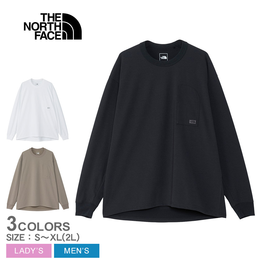 【楽天市場】ザ・ノース・フェイス 長袖Tシャツ THE NORTH FACE ロングスリーブヌプシコットンティー メンズ 黒 ブラック グレー L／S  Nuptse Cotton Tee NT32443 ロングTシャツ ロンT ザ・ノース・フェイス コットン UVカット 紫外線カット 日焼け ...