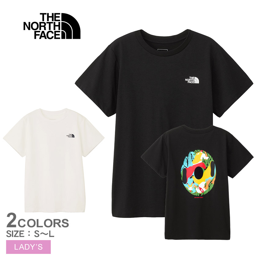 ◆◆メール便発送 ＜ノースフェイス＞ THE NORTH FACE ショートスリーブ ES 66ロゴティー レディース 半袖Tシャツ NTW32585 THE NORTH FACE 2025春夏 ザ・ノース・フェイス レディース
