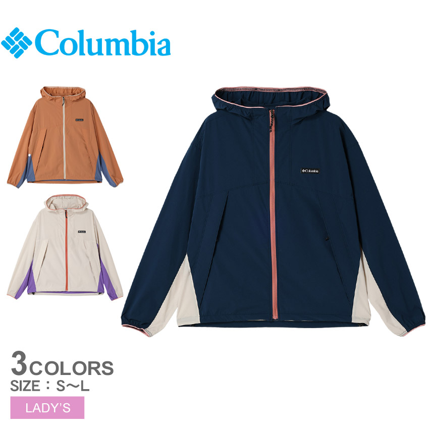 コロンビア ジャケット COLUMBIA ローハイクソフトシェルジャケット レディース ベージュ ネイビー 紺 Roe Hike Softshell Jacket PL7556 ウェア ウエア ジャケット アウター ソフトシェル 長袖 上着 羽織り フード カジュアル 国内正規品|slz||Z-CRAFT