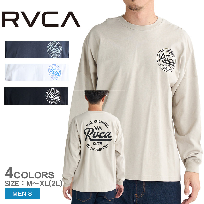 ルーカ ロンT レディース RVCA BF043051 ホワイト 白 ブラック 黒 長袖Tシャツ カットソー オーバーサイズ ビッグシルエット ストリート カジュアル RVCA tシャツ RVCA/ルーカ ロンT 長袖 バックプリント オーバー