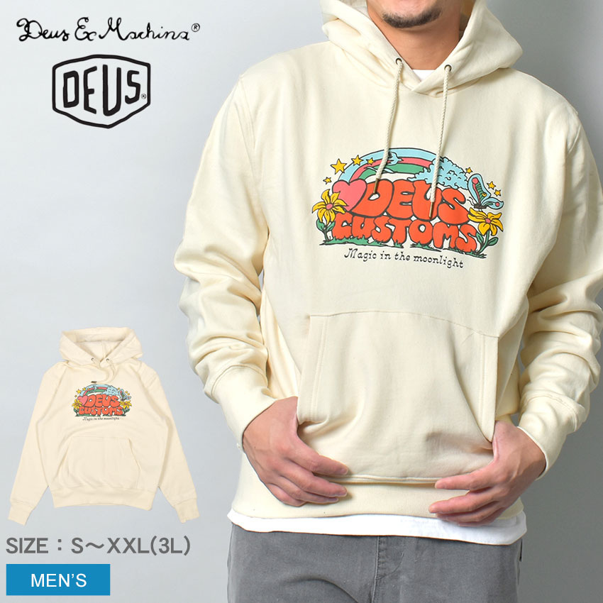 デウス エクス マキナ パーカー メンズ DEUS EX MACHINA SEQUENCE HOODIE ウェア トップス フーディー フード プルオーバー 長袖 アウトドア 裏起毛 キャンプ ストリート スケーター スケボー カジュアル ロゴ プリント おしゃれ ベージュ|slz||Z-CRAFT