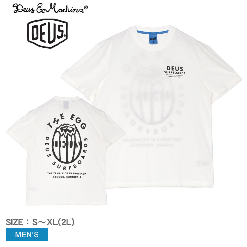 【楽天市場】デウス エクス マキナ 半袖Tシャツ DEUS EX MACHINA THE EGG TEE メンズ ホワイト 白