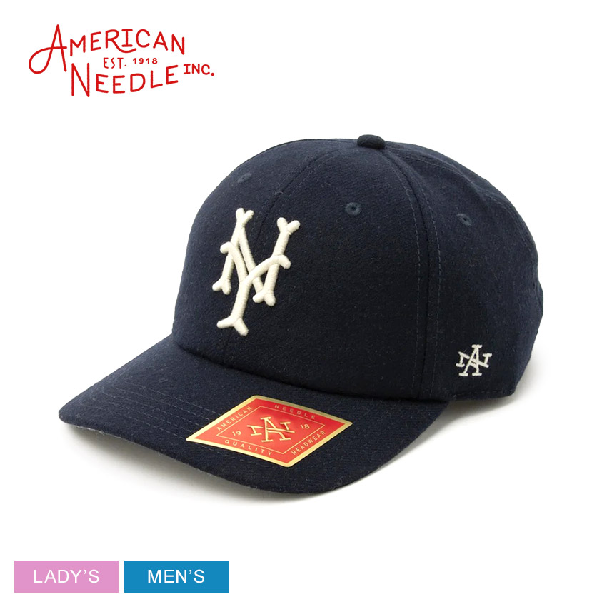 アメリカンニードル キャップ AMERICAN NEEDLE ARCHIVE LEGEND-NY CUBANS メンズ レディース ネイビー 紺 SMU670A-NYC 帽子 ロゴキャップ 刺繍 刺しゅう ワッペン ストラップバック アジャスター付き ユニセックス 調整可能 アメカジ