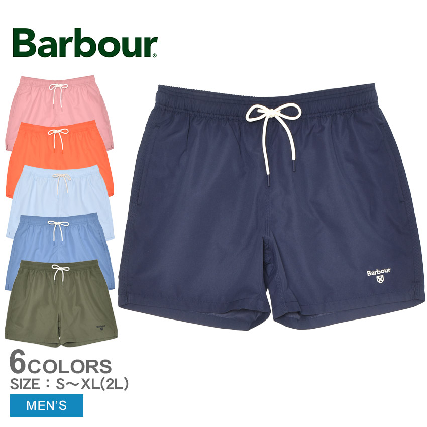 バブアー スイムショーツ BARBOUR STAPLE LOGO 5 SWIM SHORTS メンズ ピンク オレンジ MSW0064 水着 ハーフパンツ ショーツ ショートパンツ ボトムス 半ズボン パンツ ブランド ロゴ カジュアル シンプル アウトドア レジャー ビーチ 海 川
