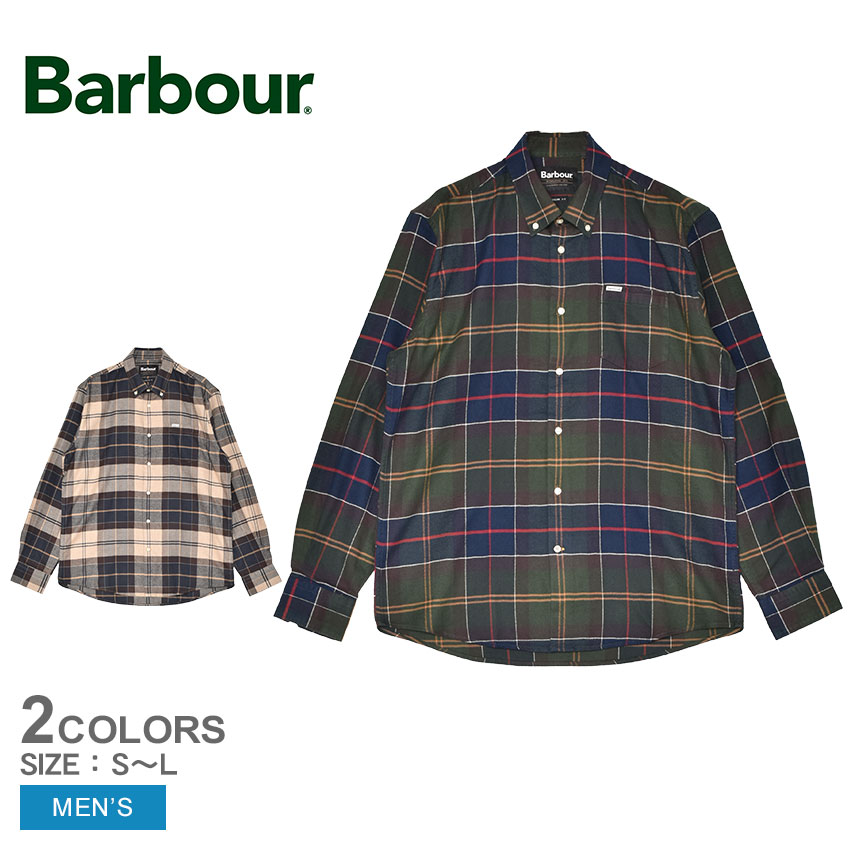 バブアー カジュアルシャツ BARBOUR HOGSIDE REGULAR TARTAN SHIRT メンズ カーキグリーン ベージュ MSH5048 トップス 長袖シャツ バーブァー ブランド ボタンダウンシャツ カジュアル セレカジ クラシック クラシカル チェック|slz||Z-CRAFT