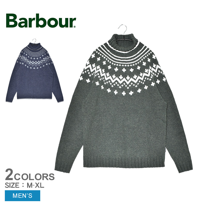 バブアー セーター BARBOUR ヒュートン ロールネック セーター メンズ グリーン 緑 ブルー 青 HEWTON ROLL NECK SWEATER MKN1672 ウェア トップス セーター タートルネック 長袖 ウエア ブランド カジュアル シンプル クラシック|slz||Z-CRAFT