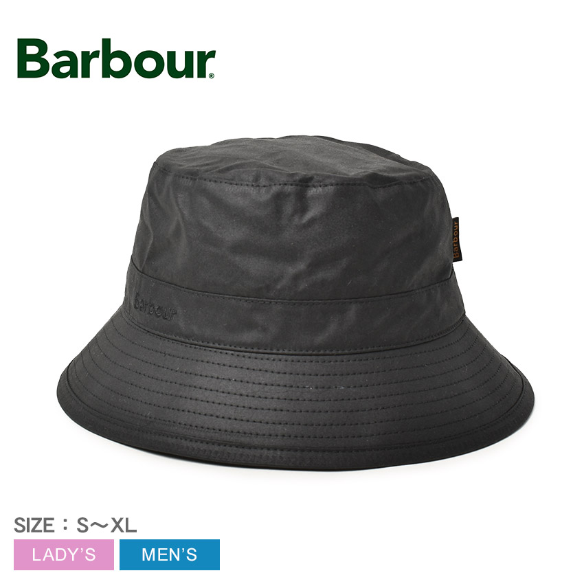 バブアー 帽子 BARBOUR WAX SPORT HAT メンズ レディース ブラック 黒 MHA0001 バケットハット バケハ バーブァー ハット 防水 ブランド カジュアル ベーシック タウンユース クラシカル シンプル 無地 刺繍 おしゃれ お出かけ 定番 人気 耐水 ワックスコットン ギフト