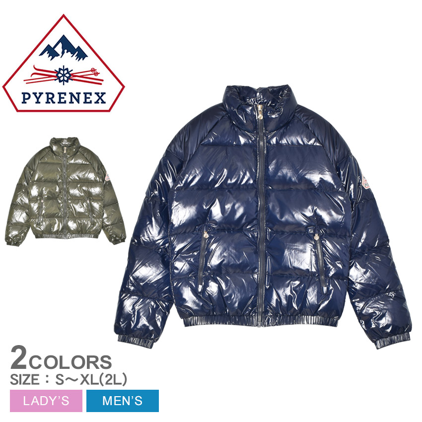 ピレネックス ダウンジャケット PYRENEX ヴィンテージ ミシック メンズ レディース ネイビー 紺 カーキグリーン VINTAGE MYTHIC HUY015 HUY015 光沢感 アウター ウェア ダウン フェザー ブランド ロゴ 人気 ワンポイント 防寒 保温 長袖|slz|｜Z-CRAFT