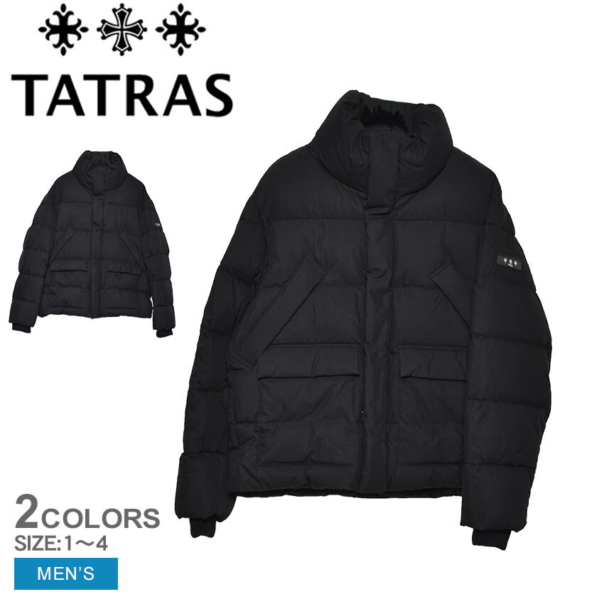 タトラス ダウンジャケット TATRAS ピノ ダウンジャケット メンズ ブラック 黒 ネイビー 紺 PINO JACKET MJXA0100010528 アウター ウェア ダウン ジャケット ダウンジャケット フェザー スタンドカラー ロゴ ブランド おしゃれ 防寒 保温|slz||Z-CRAFT