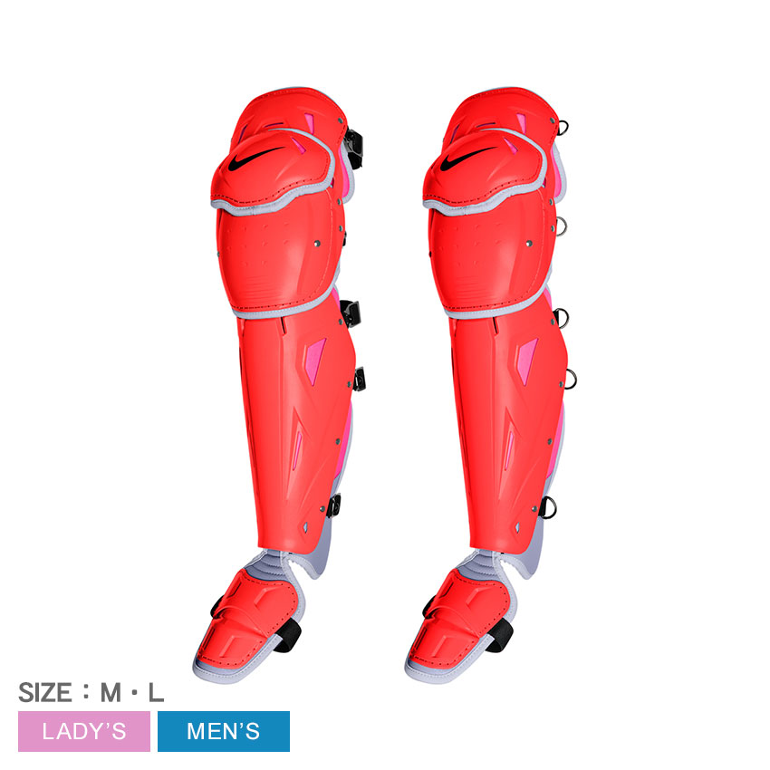 ナイキ 防具 NIKE DIAMOND ELITE LEG GUARDS メンズ レディース ピンク BA3025 野球 ベースボール キャッチャー防具 硬式 キャッチャー 野球用品 防具 スポーツ 部活 運動 保護性 丈夫 耐久性 ケガ防止 フィット ブランド シンプル 無地 ZSPO