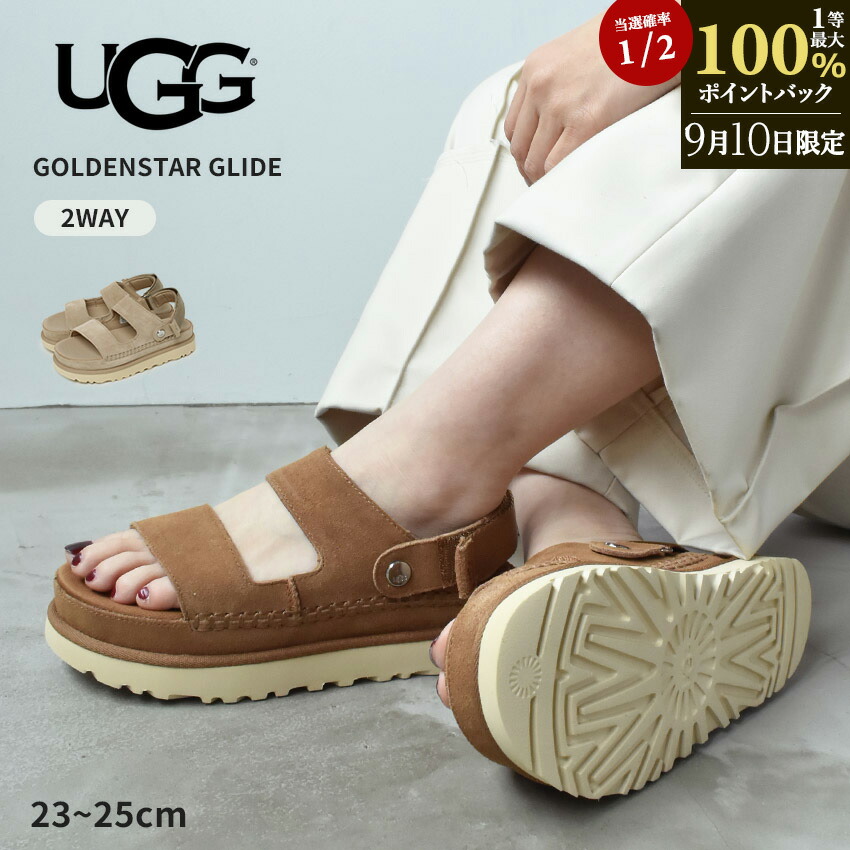 楽天市場】UGG アグ 厚底 サンダル ゴールデンスター ストラップ