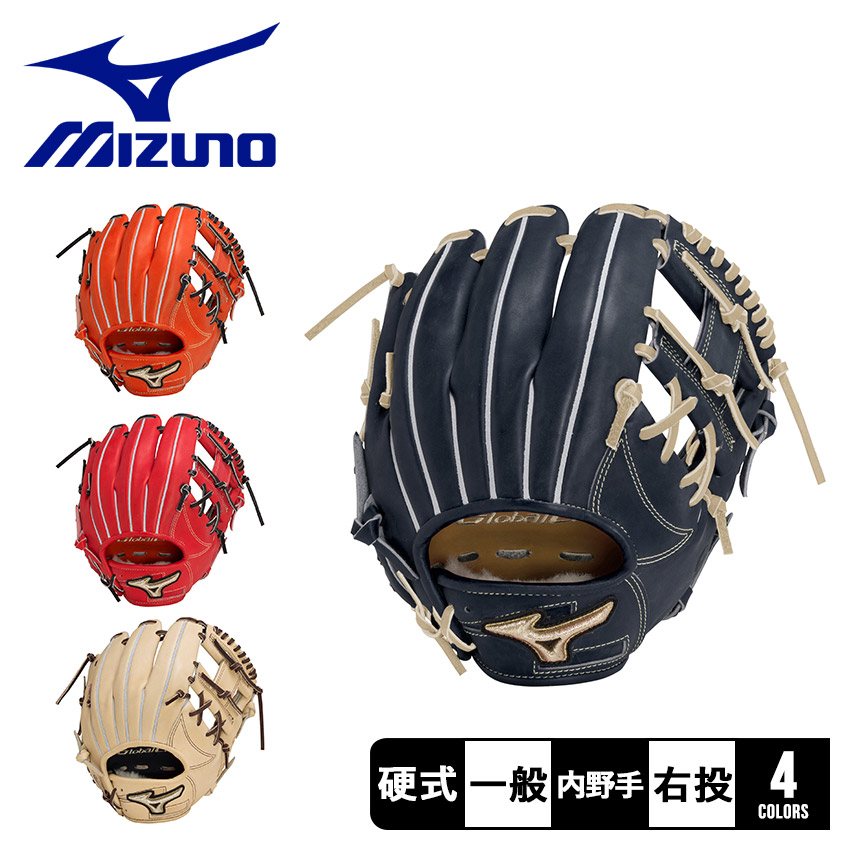 ミズノ硬式野球 投手用グローブ 黒色 グローバルエリート MIZUNO