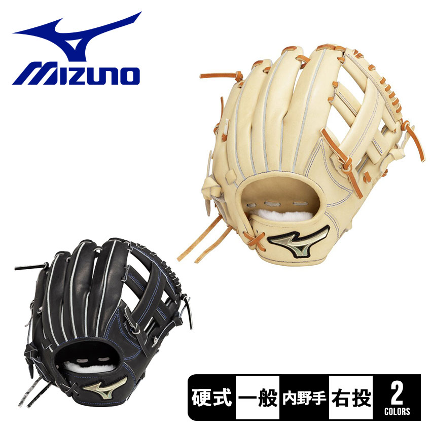 ミズノ グローブ MIZUNO 硬式用【グローバルエリート】Hselection SIGNA JF【内野手用(センターポケット深め)／サイズ8】 大人 一般 ブラック 黒 ベージュ GE HS SIGNA JF 25SS 1AJGH32603 野球 ベースボール グラブ グローブ 硬式 ZSPO|slz|