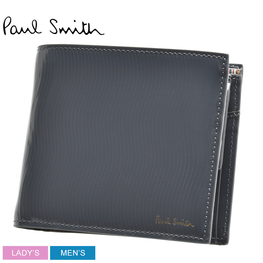 レビューで送料無料 1000円引きクーポン 対象 Paul Smith ポール スミス 財布 グレー Be Coin Wallet Sliced 43 0516 メンズ レディース 本革 収納 ブランド レザー シンプル 贈り物 プレゼント ギフト カジュアル 名刺 カード 2つ折り財布 コンパクト Z