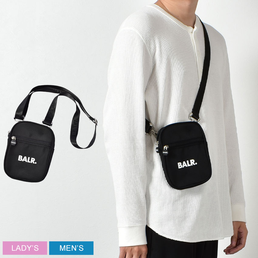 ボーラー ショルダーバッグ BALR. スモール クロス ボディバッグ メンズ レディース ブラック 黒 SMALL CROSS BODY BAG  B6234 バッグ ブランド シンプル カジュアル ロゴ スポーツ ファッション サッカー アウトドア レジャー 【好評にて期間延長】