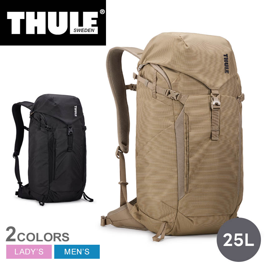 スーリー バックパック THULE AllTrail Daypack 25L メンズ レディース ブラック 黒 カーキ 3205088 3205090 鞄 かばん リュックサック リュック デイパック 25リットル ブランド ロゴ ビジネス カジュアル シンプル スポーティ 通勤 出張|slz|｜Z-CRAFT