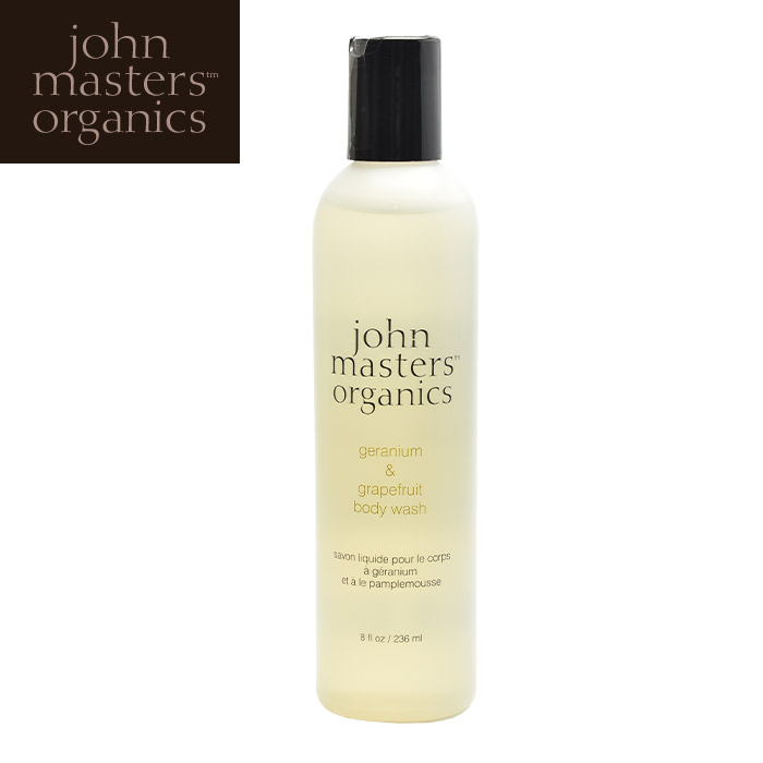 ジョンマスター オーガニック ボディウォッシュ JOHN MASTERS ORGANICS ゼラニウム＆グレープフルーツ ボディウォッシュ 236ml 天然素材 ボディケア ナチュラル コスメ マッサージ オーガニック 植物性 天然由来成分 おしゃれ 【ラッピング対象外】【航空便対象外商品】