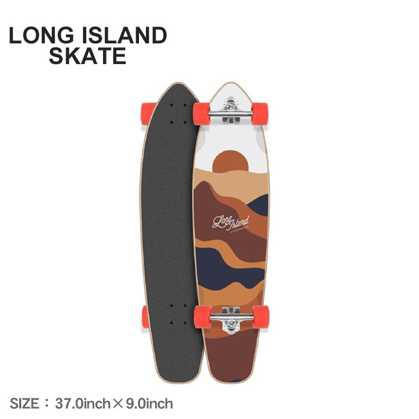 ロングアイランドスケート コンプリートデッキ LONG ISLAND SKATE エッセンシャル 37.0×9.0 キックテール コンプリート ロングボード ブラック 黒 ホワイト 白 37.0×9.0 COMP LICO0022A032 スケート スケートボード 【ラッピング対象外】 ZSPO|slz||Z-CRAFT