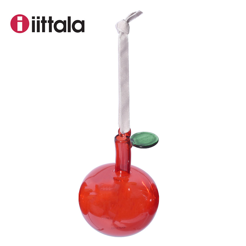 ♡イッタラ アップル　オーナメント　ピンク　北欧　完売品　りんご　ガラス　新品 iittala イッタラ アップル オーナメント 3個セット ガラス