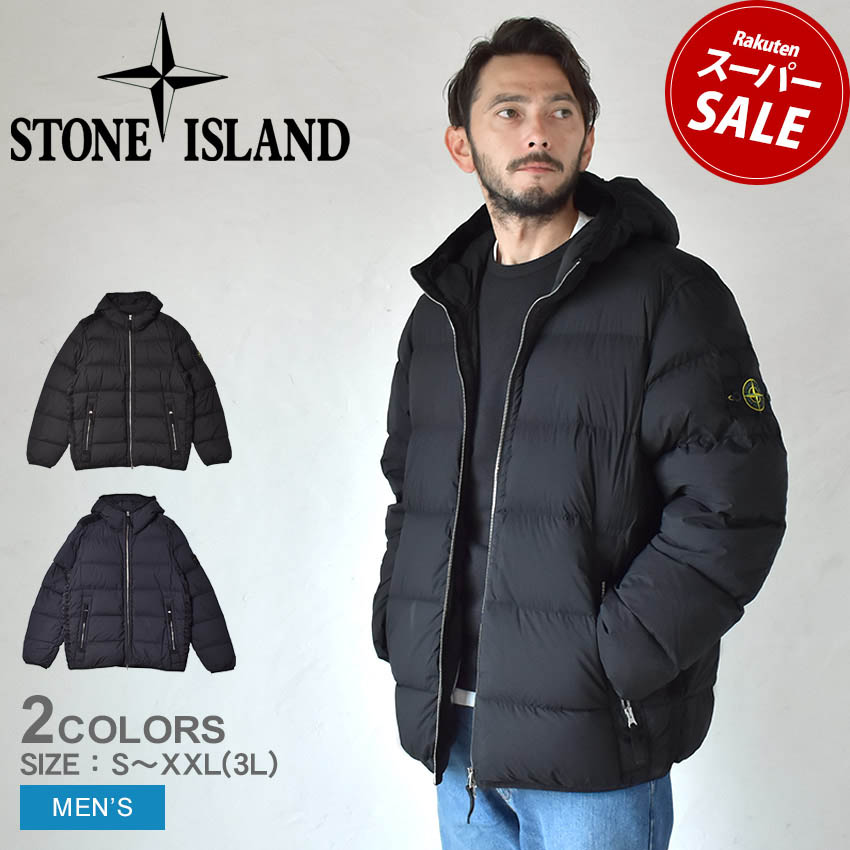 楽天市場】【スーパーセール☆開催中】ストーンアイランド 中綿ジャケット STONE ISLAND GARMENT DYED CRINKLE REPS  RECYCLED NYLON WITH PRIMALOFT-TC メンズ ブラック 黒 791540823 ウェア 長袖 トップス 羽織り アウター  防風性 防雨性 はっ水性 保温性 断熱性 中綿 ...