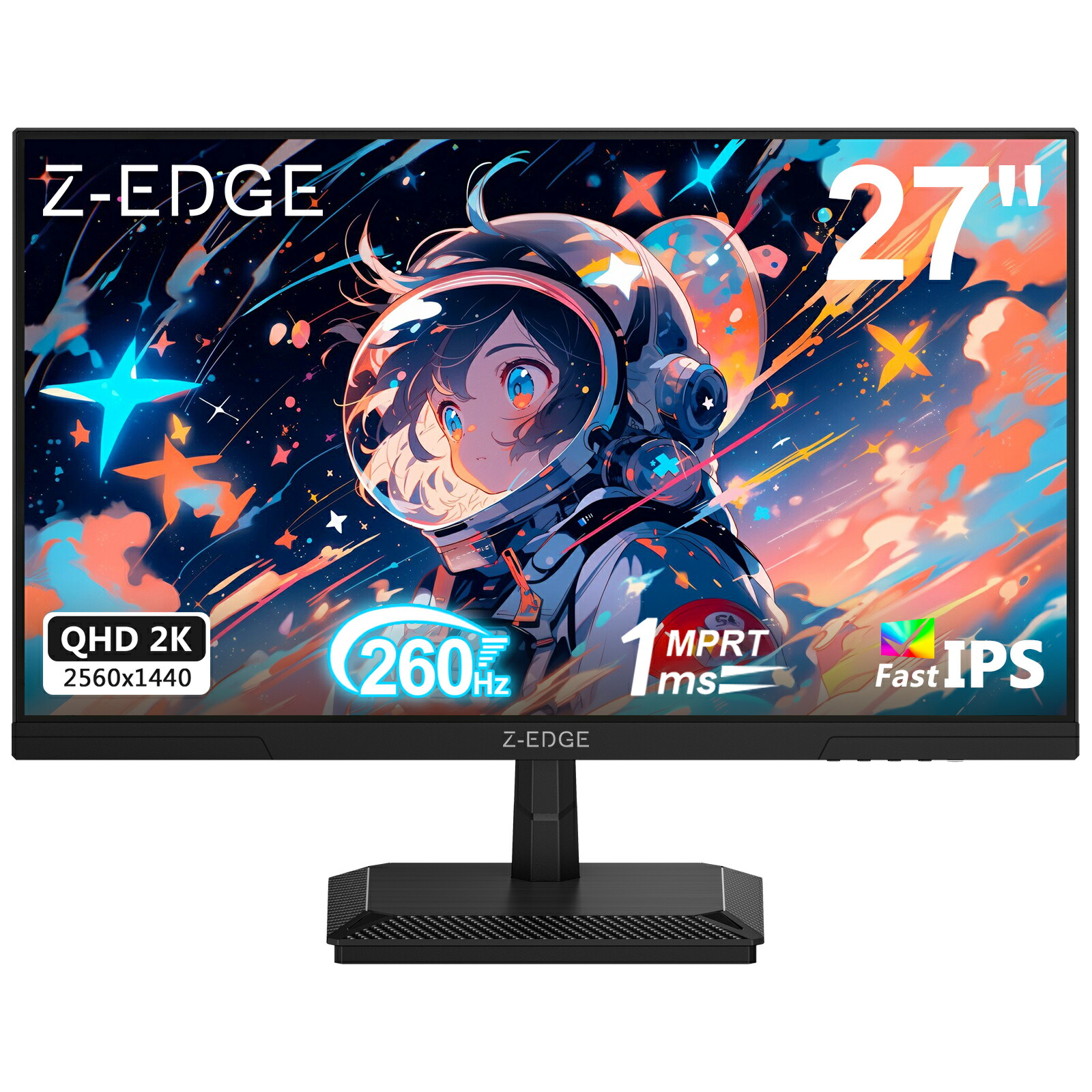 【文芸評論社会的運動】Z-EDGE G27I2K 27in QHD ゲーミングモニター｜分野が変わる260サイクル｜超弾丸道路1ms｜IPSダイアログボックス｜FreeSync相応う